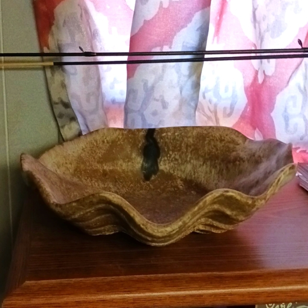 McCarty Pottery seashell bowl